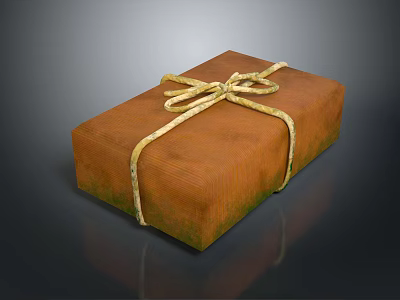 Modern box logistics box express box parcel box carton 3d model