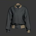 Stylish Teal Knit Bomber Jacket With Beige Collar Cuffs And Hem Design For Daily Wear