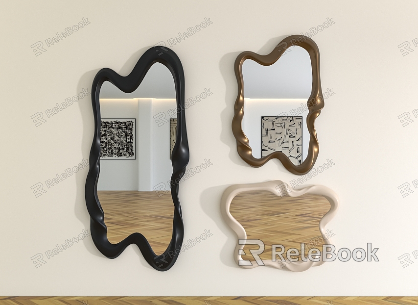 Full-body mirror decorative mirror bathroom mirror model