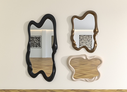 Full-body mirror decorative mirror bathroom mirror 3d model