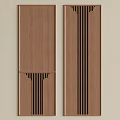 Modern Wooden Wall Panels With Vertical Slats And Natural Wood Design
