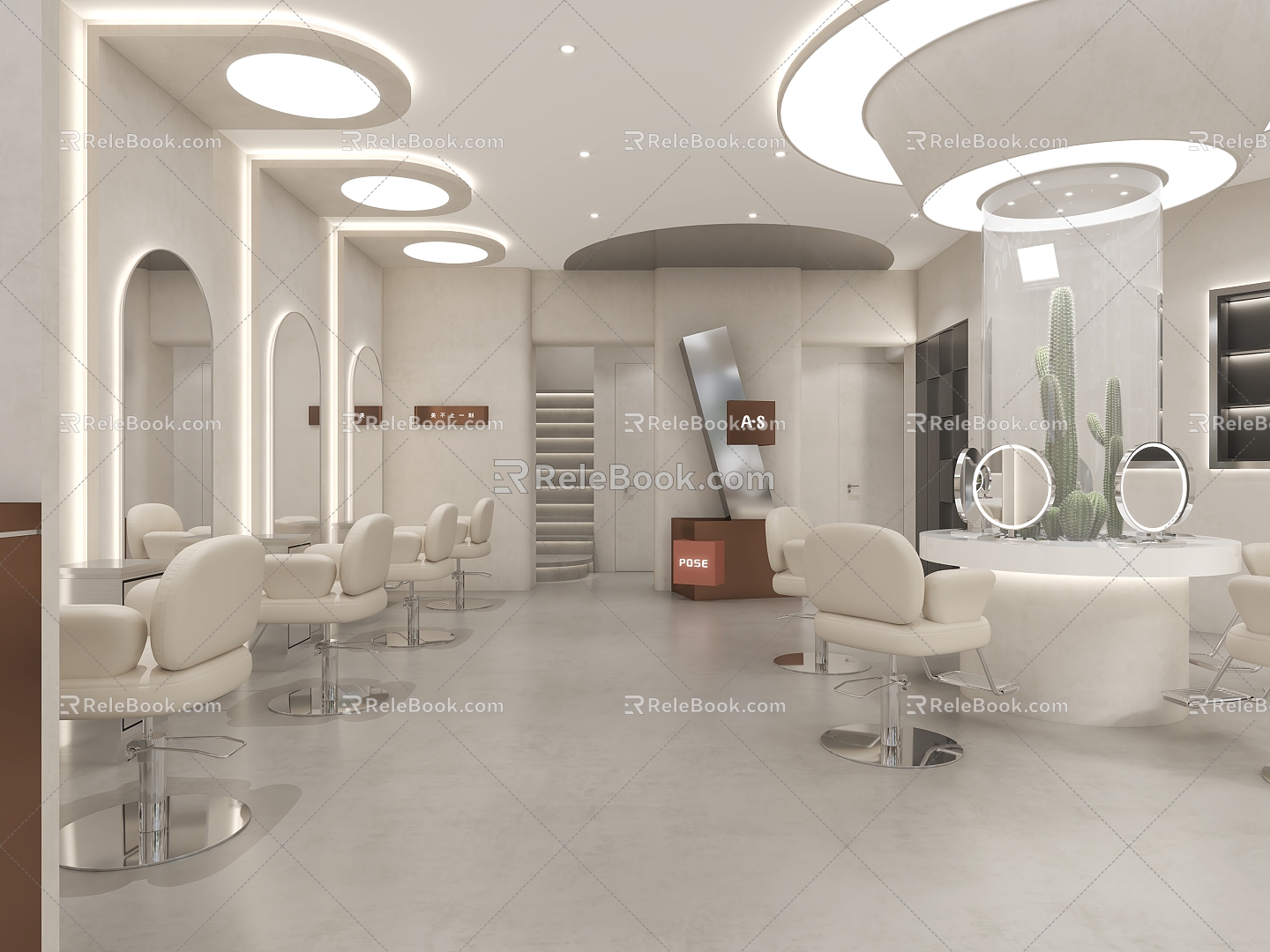 Hair salon 3d model