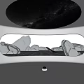 Star light projection lamp projector net red light atmosphere lamp decorative lamp iceberg glacier whale ocean 3d model