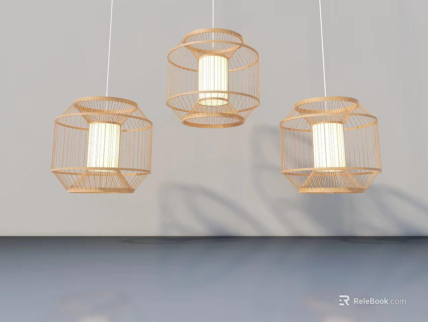 Stylish Bamboo Woven Swing Door Design For Contemporary Home Interiors 3d model 