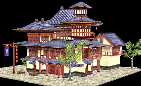 Ancient Inn 3d model