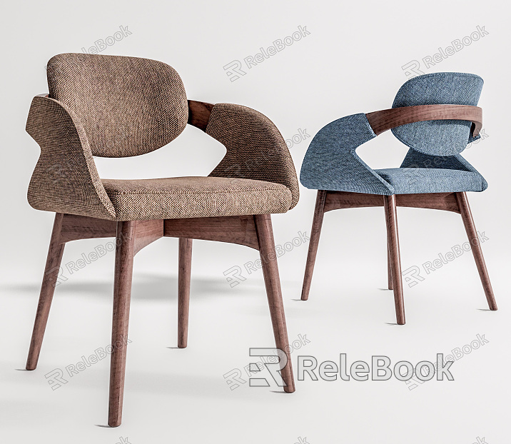 Modern Lounge Chair Single Chair Dining Chair model