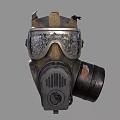 Vintage Protective Gas Mask With Goggles And Filter Canister For Daily Use