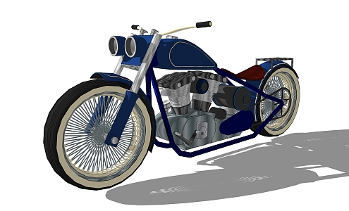 Modern Motorcycle 3d model