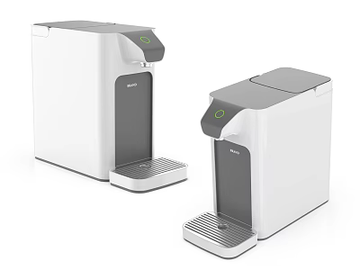 Modern Kitchen Appliances Featuring White And Gray Water Dispensers With Sleek Design 3d model