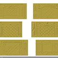 Decorative Background Wall Design With Various Ornate Patterns And Different Styles 3d model