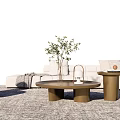 Modern Sofa Coffee Table Combination Sofa Coffee Table Combination Cabinet 3d model