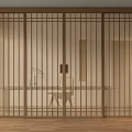 New Chinese-style sliding door Middle ancient sliding door 3d model