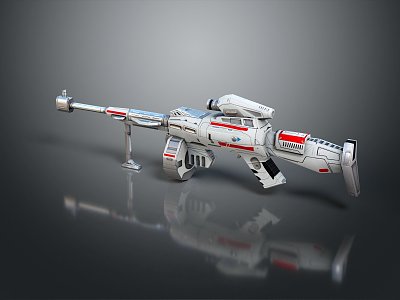 Modern Sniper Gun Sight Sniper Rifle Sci-Fi Sniper Rifle model