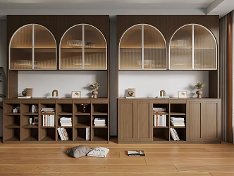 Modern bookcase 3d model