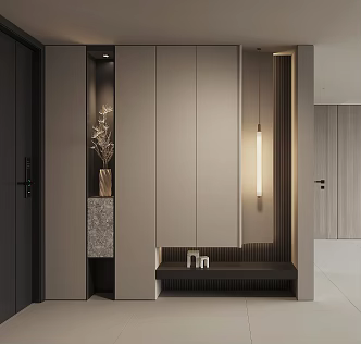 Modern household shoe cabinet 3d model
