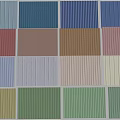 Colorful Striped Glass Panels In Various Pastel And Vibrant Hues