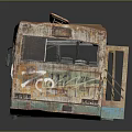 Industrial LOFT Bus Old Bus Abandoned Bus Large Bus 3d model