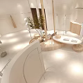 QUICK Modern Clothing Store Interior With White Mannequins Plants And Minimalist Design