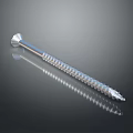 Silver Threaded Metal Screw With Reflective Surface On Dark Background 3d model