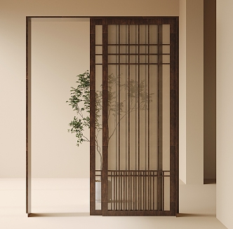 sliding door partition 3d model