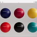 GYMREPUBLIC Fitness Balls In Various Colors For Sports Training And Exercise
