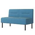Blue Fabric Sectional Sofa With Versatile Design For Living Room Seating Configurations 3d model