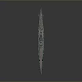 Detailed Battleship Model 3D Rendering With Metallic Texture And Dark Background 3d model