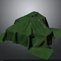 Green Soft Fabric Cover As Practical Household Daily Use Item