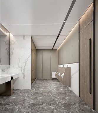 modern public toilet 3d model