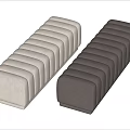 Modern Bed End Stool Sofa Bench 3d model