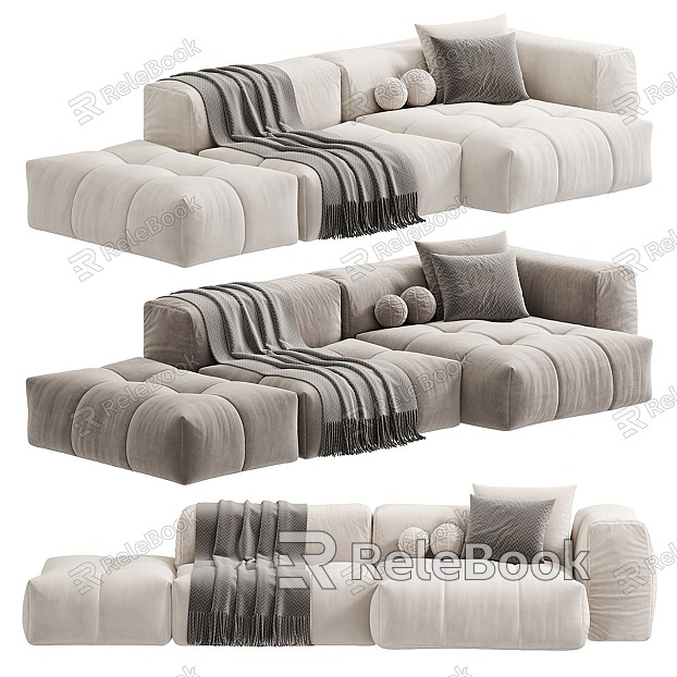 Light Luxury Multiplayer Sofa Collection model