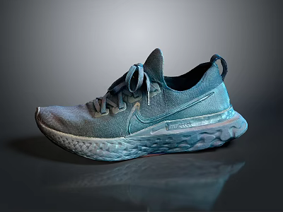 Modern Lightweight Athletic Running Shoes With Breathable Upper And Cushioned Sole 3d model