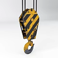 Modern hook crane hook 3d model