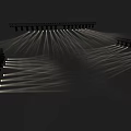 Symmetric Modern Decorative Lights with Directional Bright Beams Illuminating Area