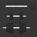 Fitness Equipment Collection Including Dumbbells Barbell And Weight Plates For Gym Workout