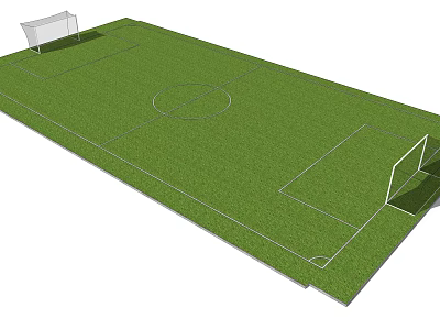 outdoor football field modern football field 3d model
