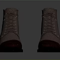 Brown Leather Lace Up Ankle Boots With Contrast Toe Cap Design And Classic Style