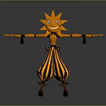 Robot Puppet Man Machine Puppet Woman Hanging Line Puppet Figure Game Figure Game Character 3d model