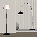 Floor lamp combination 3d model