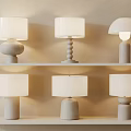 Modern table lamp combination 3d model