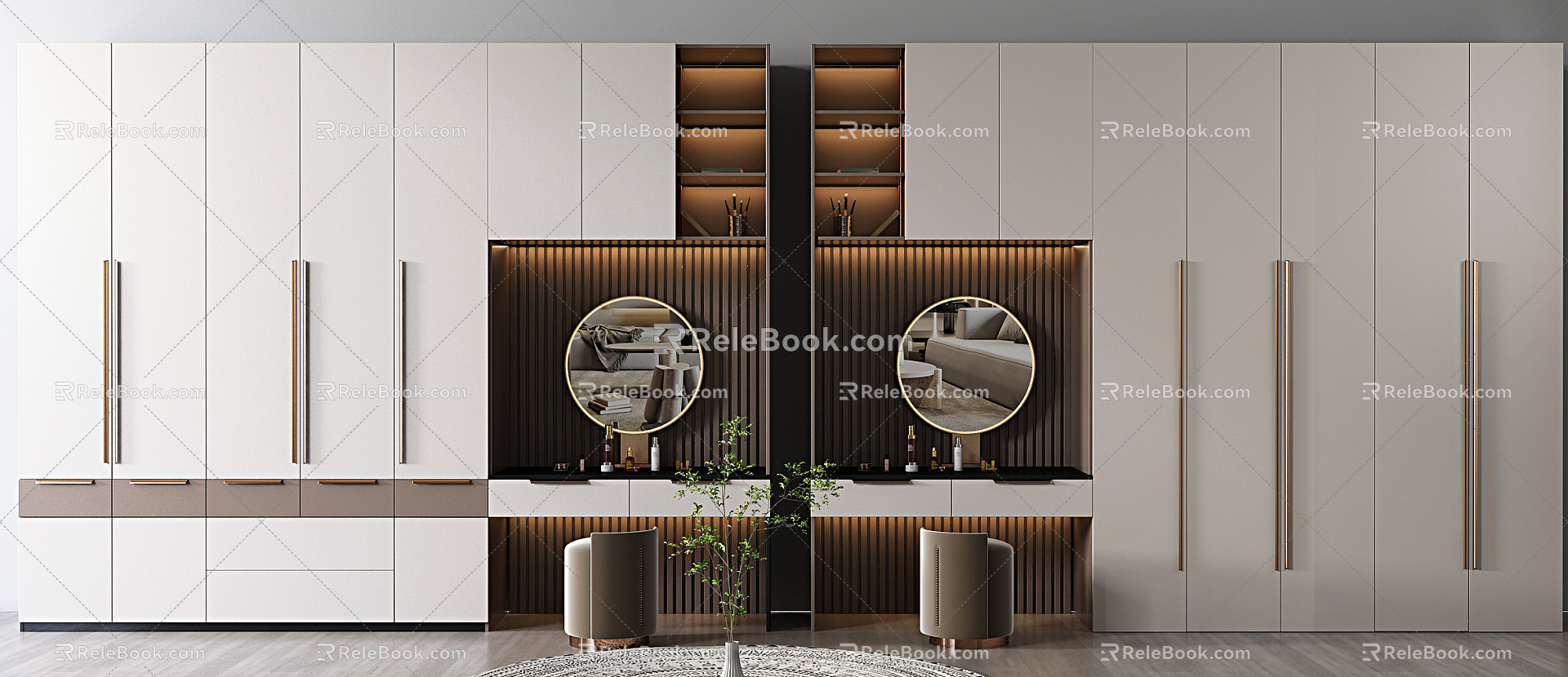 Modern wardrobe 3d model