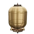 Elegant Modern Bamboo Woven Lantern With Natural Color And Warm Lighting For Home Decor