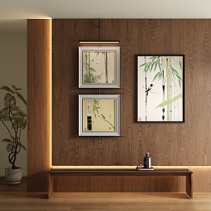 New Chinese Decorative Painting 3d model