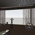 Modern Pavilion Landscape Pavilion 3d model