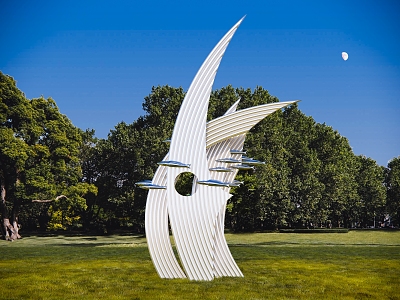 Modern City Sculpture City Park Abstract Sculpture Special-shaped Curve Device Fish-shaped Sculpture Creative Culture Art Sculpture model