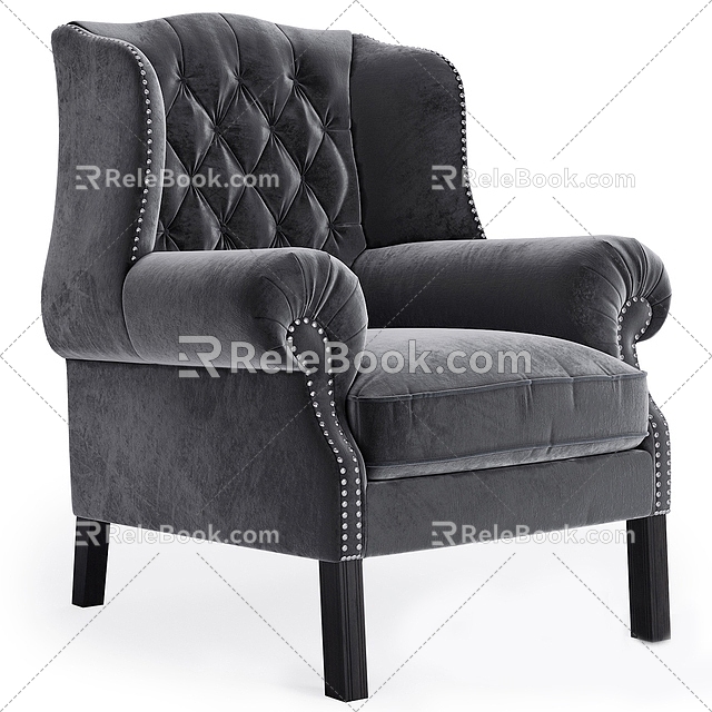 Sofa Single Sofa Seat Casual Sofa Single Chair 3d model