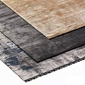Textured Square Carpets in Dark Brown and Gray Tones for Modern Interiors