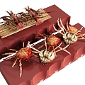 Food hairy crab king crab lobster olong 3d model