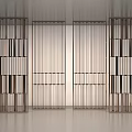 Modern Wooden Screens In Minimalist Interior Space