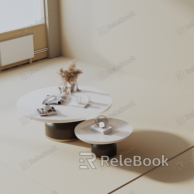 Modern coffee table model